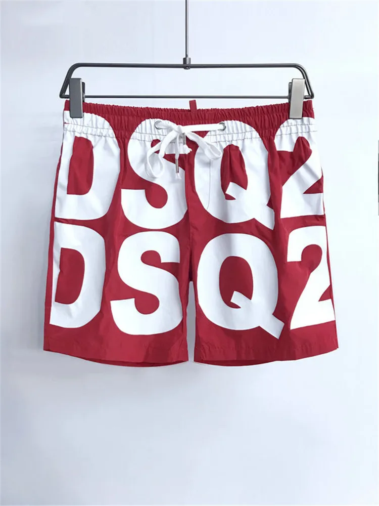 

DSQ2 Letter Quick Dry Summer Mens Siwmwear Beach Board Shorts Briefs For Man Swim Trunks Swimming Shorts Bea M-4XL