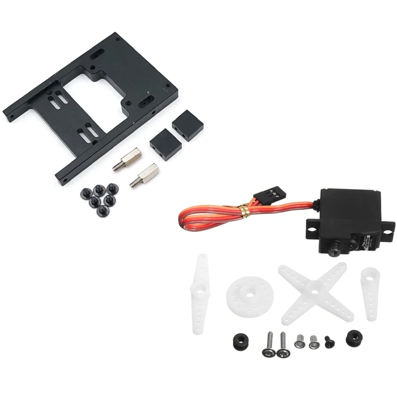 

1Pcs Upgrade Digital Servo Metal Steering Gear Pdi-1181Mg 17G 3.5Kg &1Pcs Upgrade Steering Servo Fixed Mount Bracket