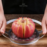 creative round ufo apple cut stainless steel flying saucer apple slicer fruit divider apple split corer multi functional divider