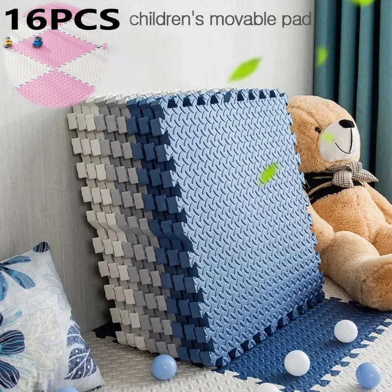 16 шт. 30*30 см спортивный коврик для спортзала защитный из листьев EVA напольные