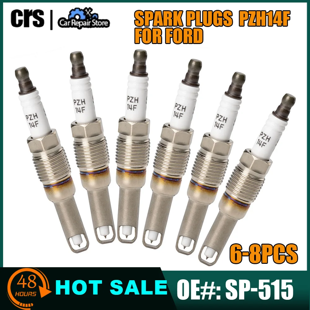6/8 шт. платиновые свечи зажигания SP-546 PZH14F SP515 SP-515 для Ford Expedition F150 F250 F350 Lincoln Navigator