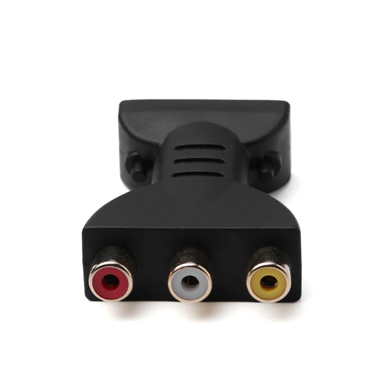 

Flexible Portable HDMI-Compatible To 3 RCA Video Audio AV Adapter Component Converter For HDTV DVD Projector Converter 2023