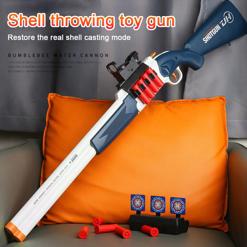 

S686 Double-Barreled Soft Bullet Toy Gun Weapon For Shooting Gun Pneumatic Rifle Airsoft Weapon Toys For Boy Paintball Gift