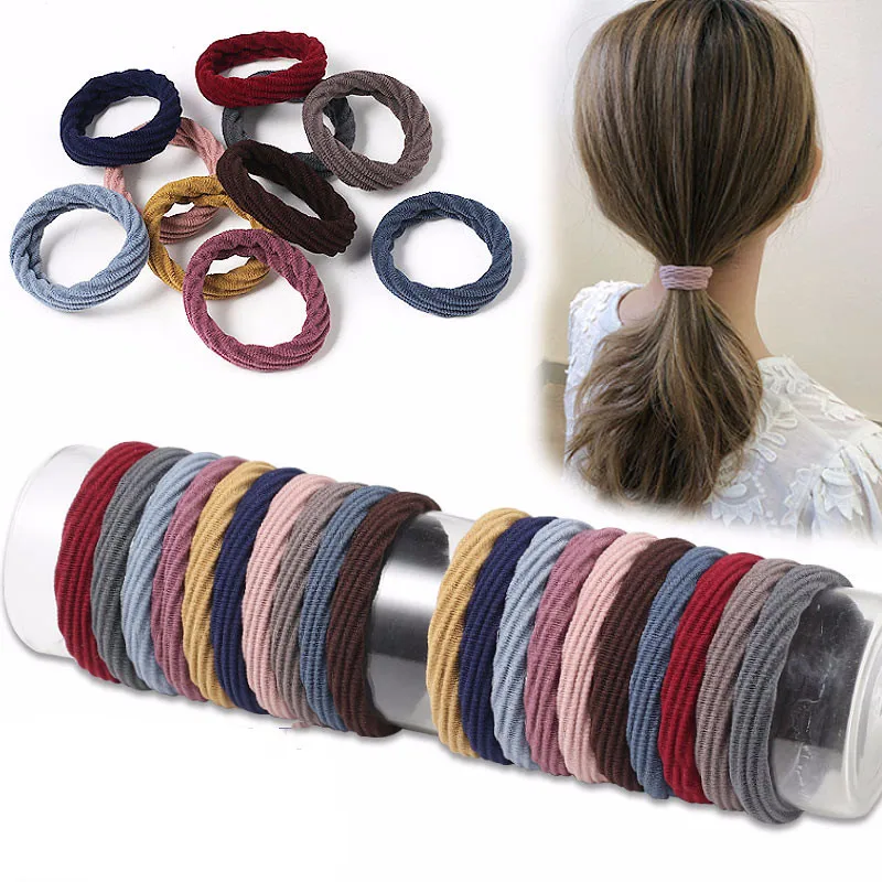 

Women Elastic Scrunchies Ponytail Holder Crudes Hair Rubber Bands 20Pcs/Set Gift