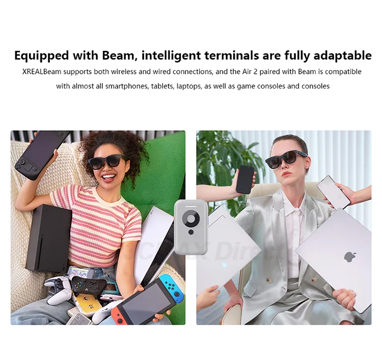 XREAL-буфли Inteligentes Air 2 Pro AR Lentes Con Atenuacion Electrocromica De 3 Niveles 75 г 120 Гц 130 Pulgadas