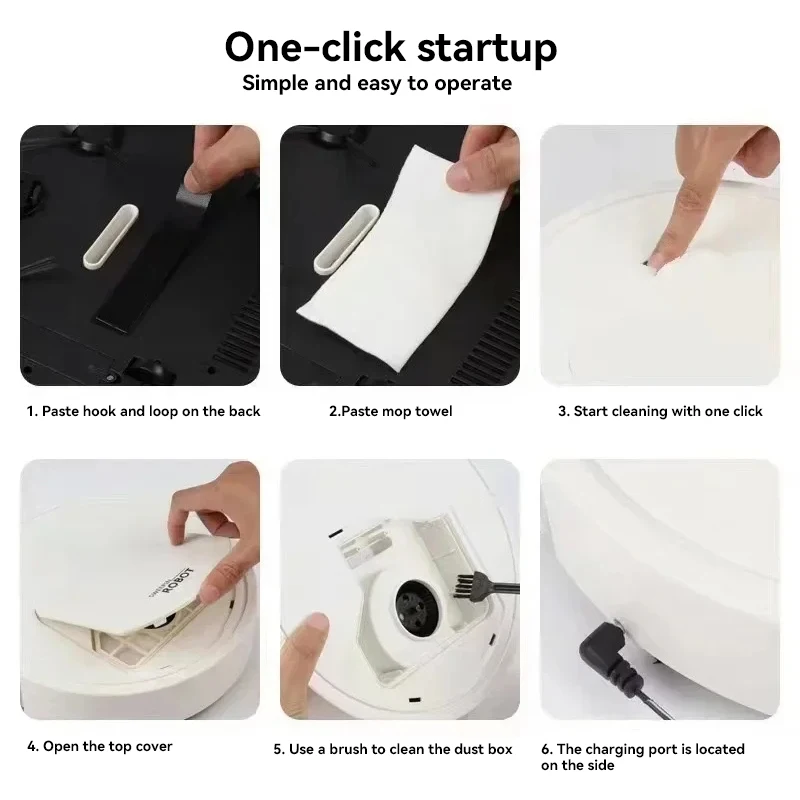 Умный подметальный робот-пылесос Xiaomi 3 в 1 4000 Па мощность всасывания отлично