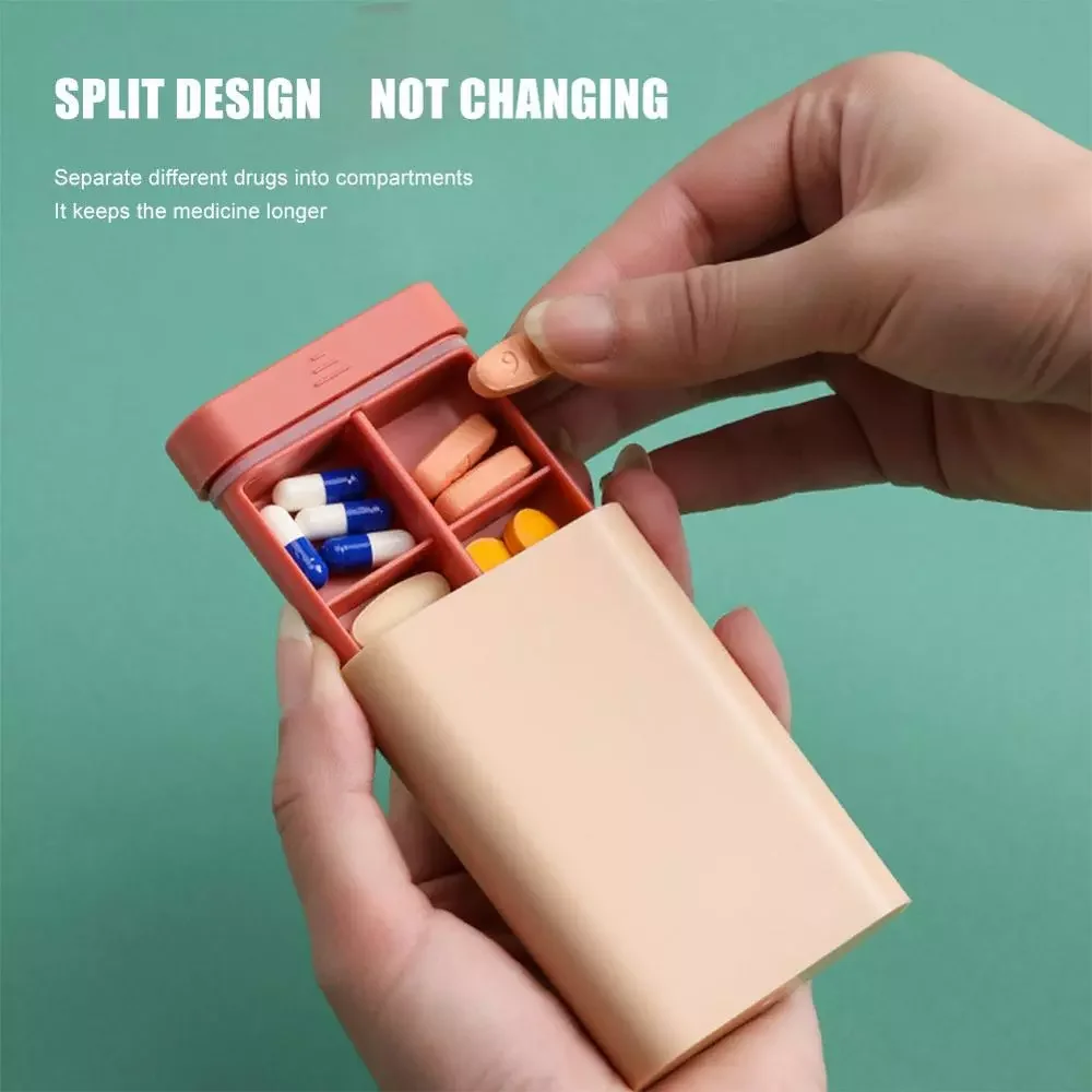 

Портативный диспенсер для лекарств, дорожная коробка для таблеток в скандинавском стиле, 6 отделений, органайзер для экстренных случаев