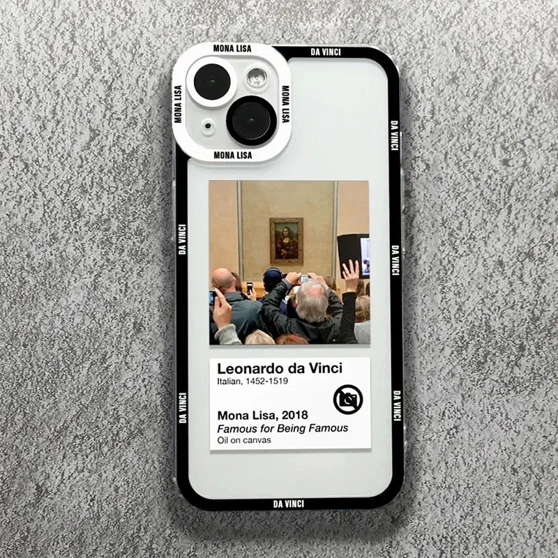 Новый чехол для телефона Great Art Aesthetic David Mona Lisa Samsung A16 A06 A55 A35 A25 A15 A05 A54 A34 A24 A14 A53 Clear TPU