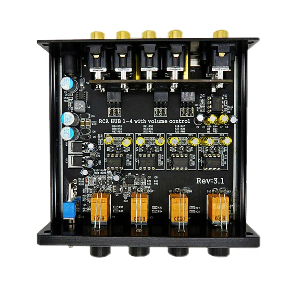 HIFI без потерь 1 вход 4 выхода RCA-концентратор аудиораспределитель селектор