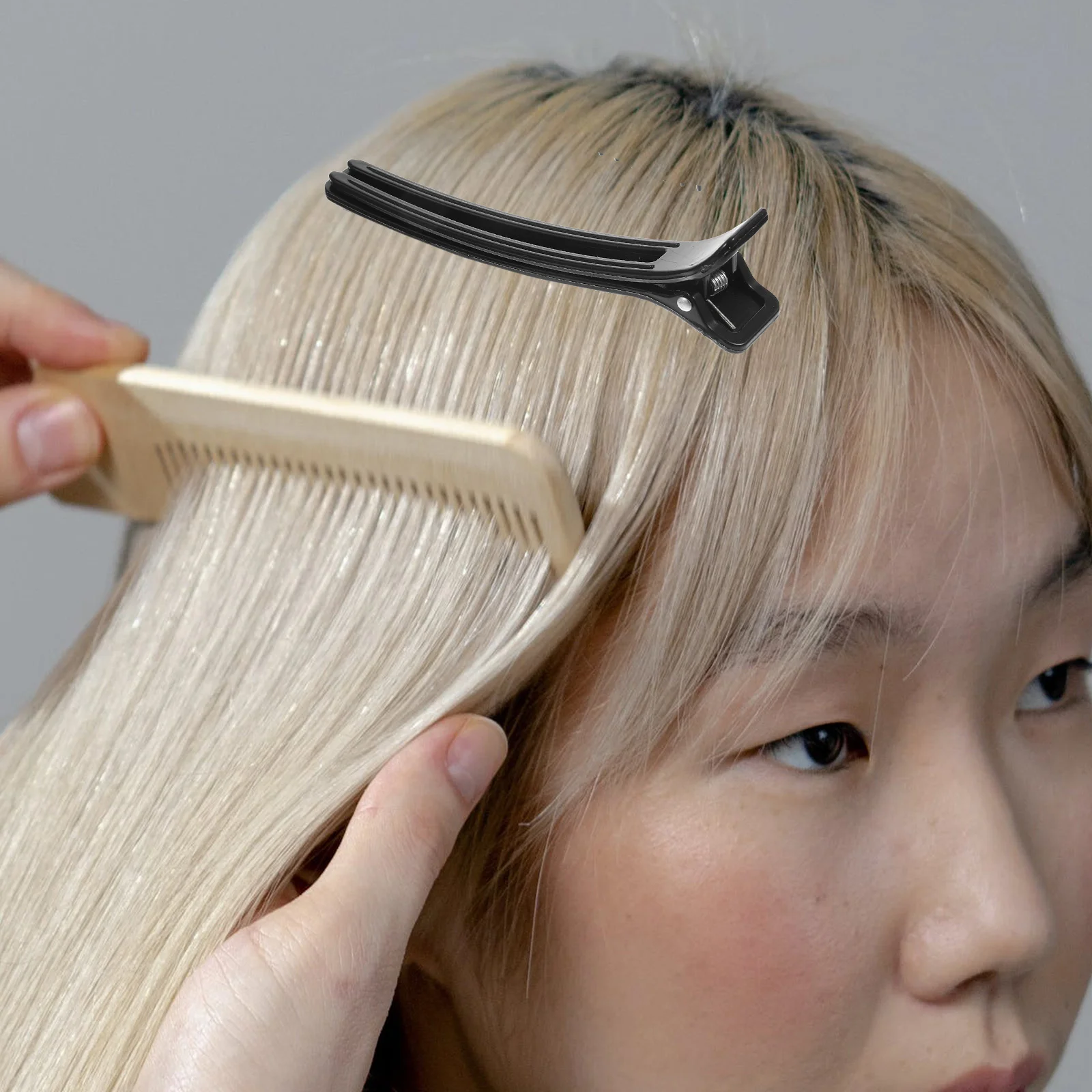 2 шт. Зажимы для стрижки Салон с расческой Хэллоуин Основно окрашивание волос