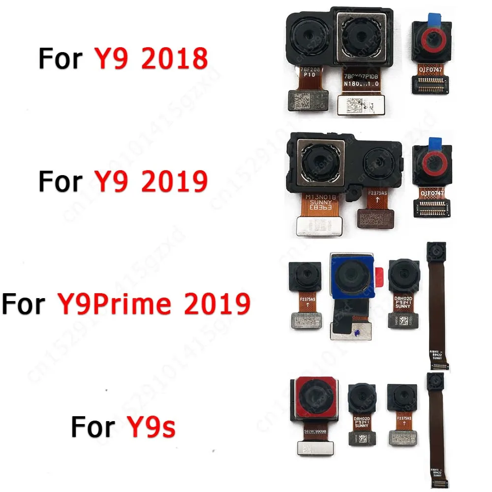 

Original Front Back Camera For Huawei Y9 Prime 2019 2018 Y9s Frontal Facing Backside Rear Selfie Camera Module Flex Spare Parts