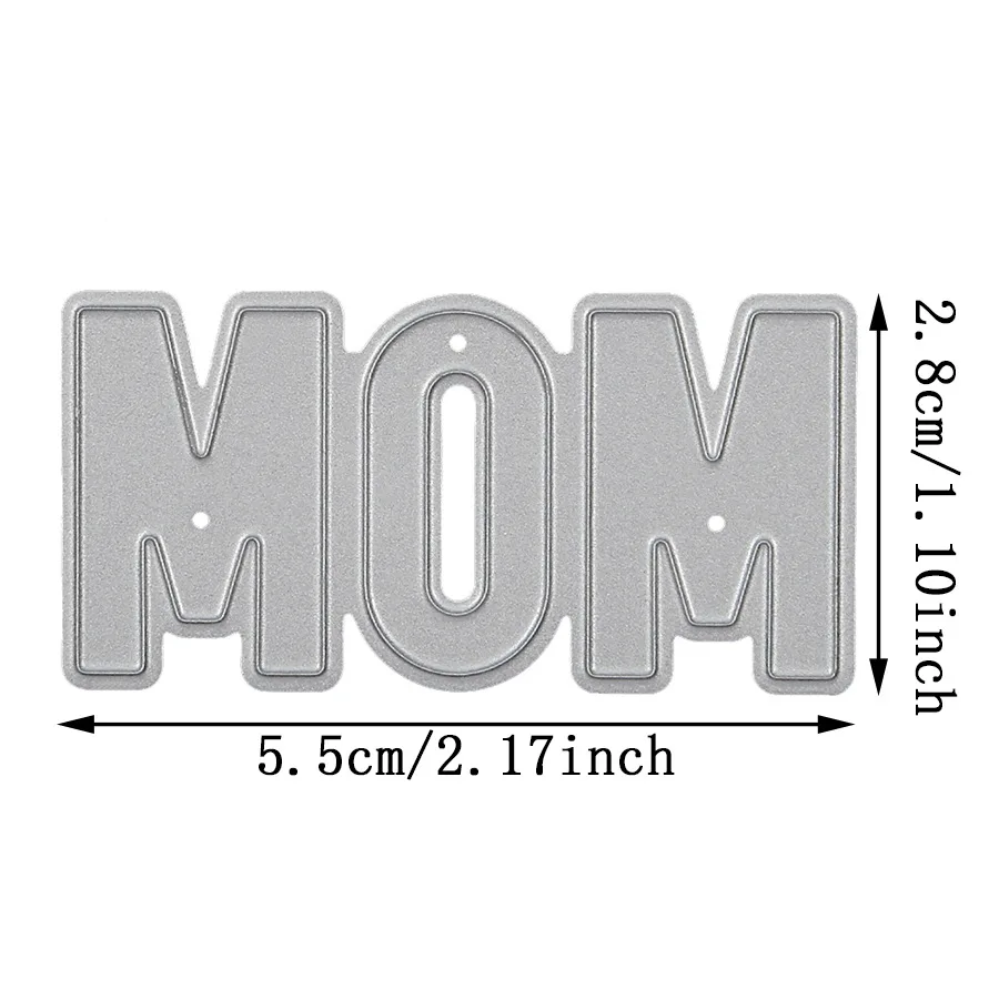 Штампы для резки английских слов MOM штампы скрапбукинга Новое поступление 2024