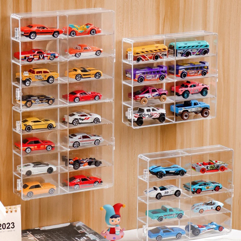 Пластиковая витрина для моделей автомобилей 1:64