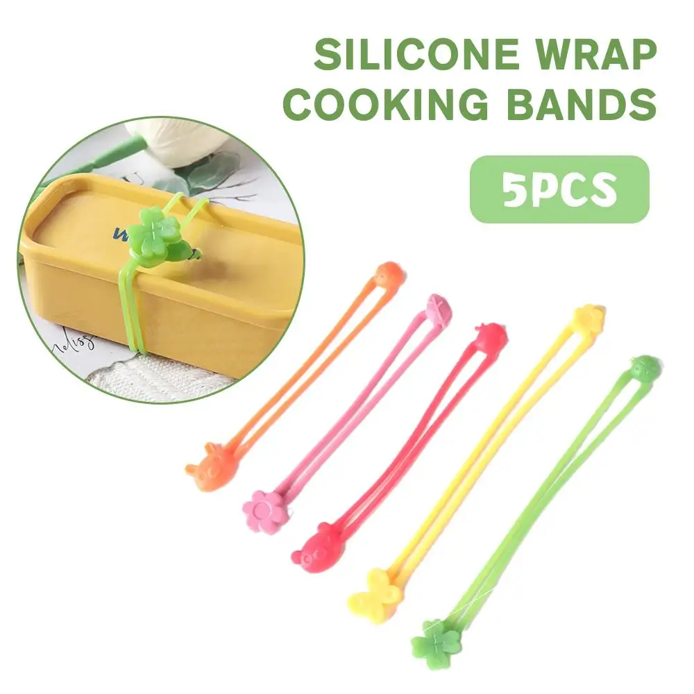 

Multi-Purpose Silicone Rubber Strap Silicone Wrap Bands Bento Box Elastic Silicone Band Lunch Box For Travel Home Storage T S9D8