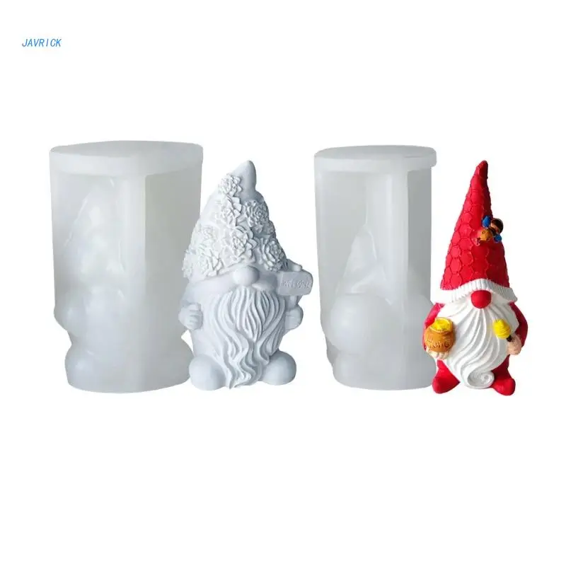 

Gnome Silicone Mould Cute Dwarf Plaster Silicone Mold for DIY Soap Making
