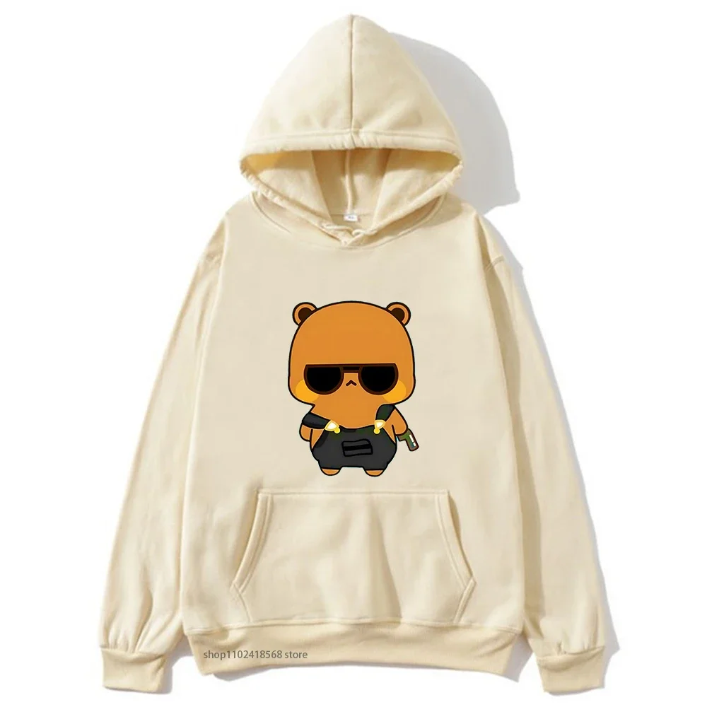 Милый шпионский офицер Dudu и Bubu с черной толстовкой одежда для пары панда