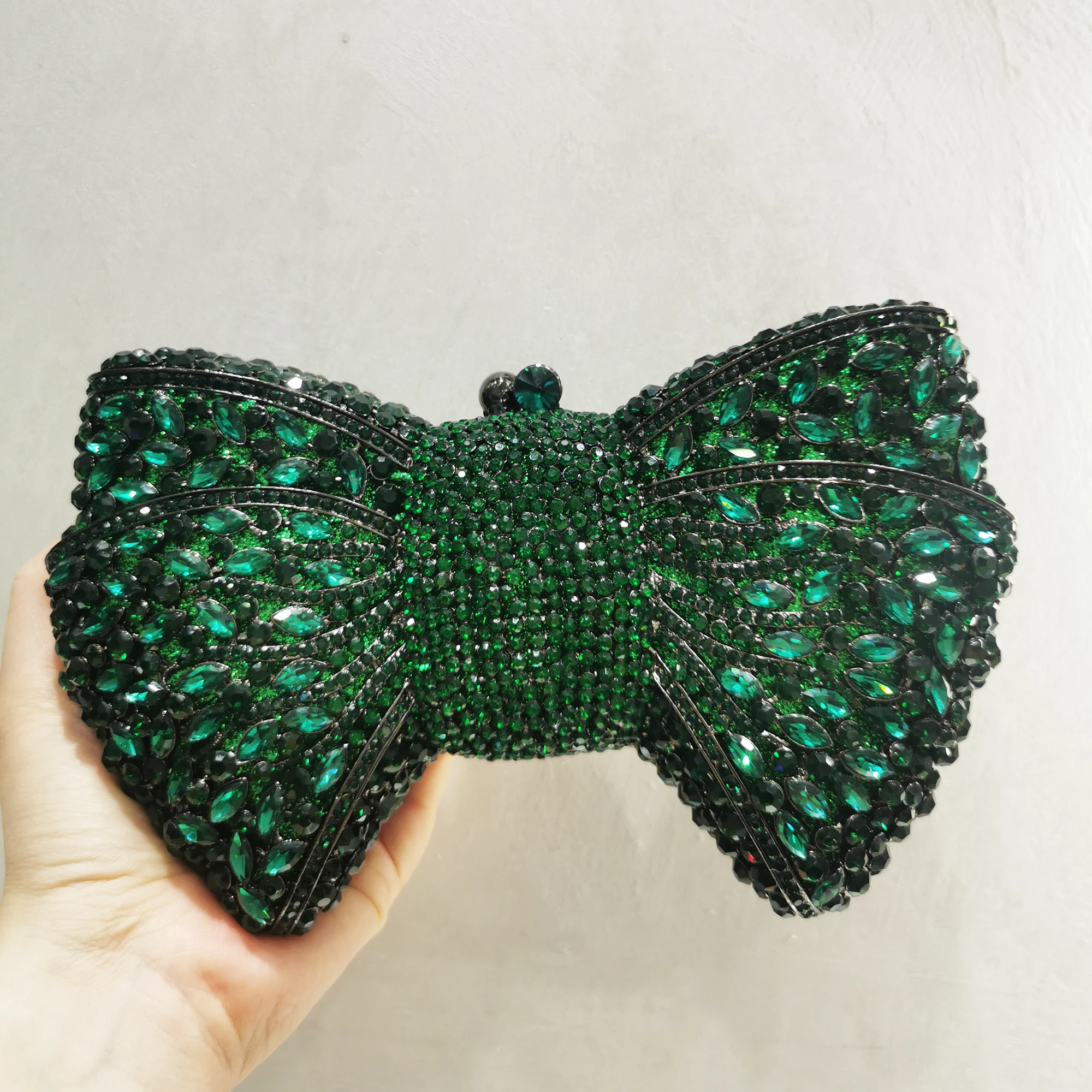 JIAXILI New Elegant Women Evening Party Diamonds Luxury Clutches Vintage Pattern Crystal Purses Bridal Wedding