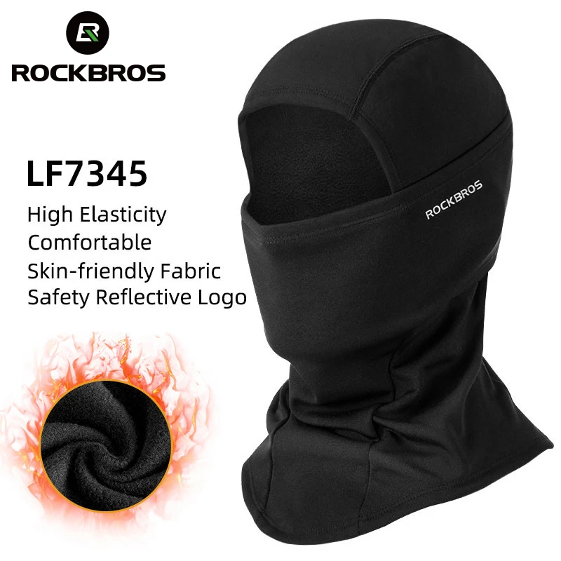 

Rockbros official Snowboard Face Mask Windproof Warm Thermal Fleece Ski Mask Breathable Running Camping Skiing Ear Cap