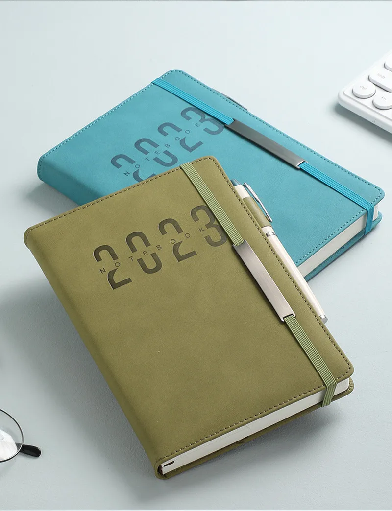 

2023 Agenda A5 Notebook With Calendar Stationery Notebook Planner Goals Habit Schedules 365 Days Diary Office School Supplies