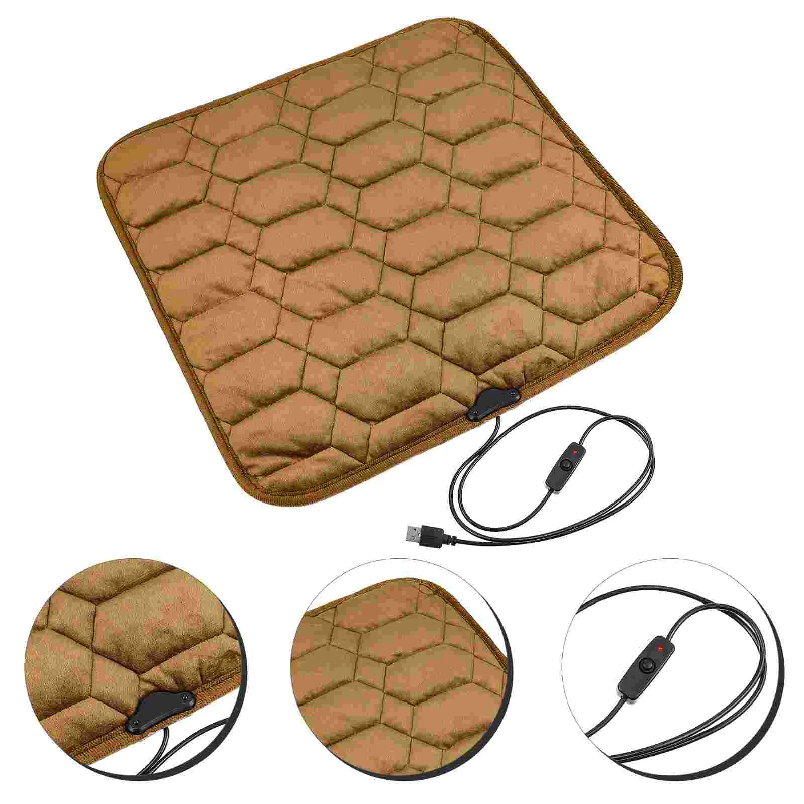 

Cushion Pad Heated Car Heating Usb Chair Winter Heat Protector Warmer Heater Pads Pet Cover Foldable Washable Electric Vehicles