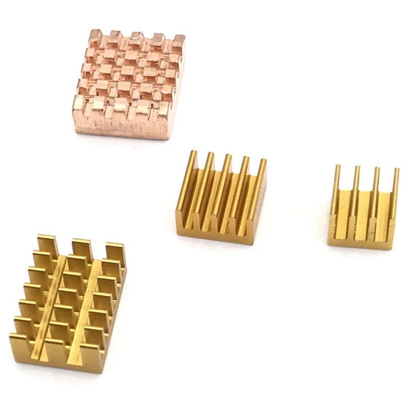 

For Raspberry Pi 4 4B Aluminium & Copper Heat Sink - 4 Pcs Per Pack