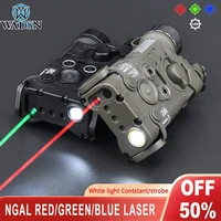 wadsn ngal peq laser tactical green blue red dot laser led light strobe airsoft peq15 dbal a2 outdoor aiming hunting switch noir