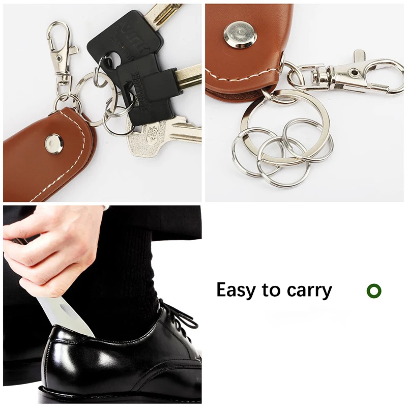 Подъемник для обуви из нержавеющей стали подвесной держатель брелока с кожаным