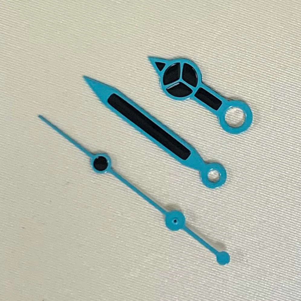 Watch Accessories Hands Red/black/green/orange/blue Edge Filled with Black Oil  Hands Suitable for NH35/36 Movement