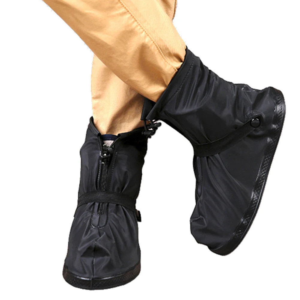 

Non-Slip Unisex Shoe Cover Wear-resistant Rainboots Overshoes Waterproof Reusable Mid-tube