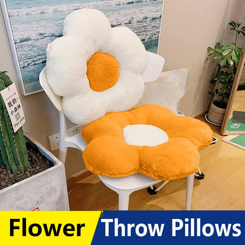 

Sofa Flower Throw Pillows Soft Plush Sunflower Chair Cushion Seating Oversized Throw Pillow Pad for Living Bedroom Home Decorate