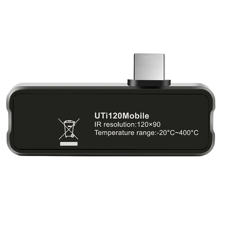 

UNI-T uti120 Инфракрасный Тепловизор для мобильных телефонов, термометр, промышленная проверка, тепловизионная камера для Android Type-C