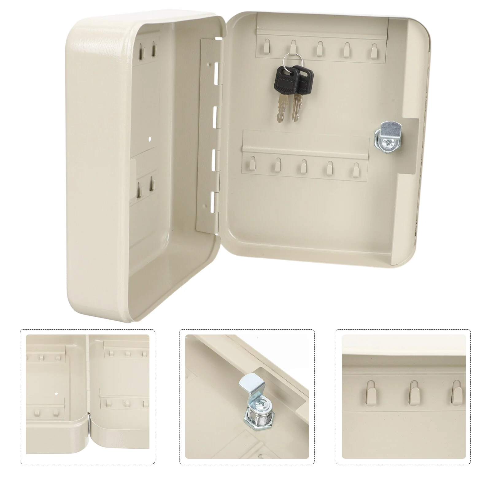 

Combination Lock Box Key Storage Case Multi-slots Security Cabinet Wall Mounted