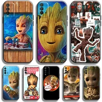 marvel groot case for xiaomi redmi note 10 10s 10t 9 9s 9t 8 8t pro for redmi 10 9 9t 9a 9c 8 8a phone case coque soft