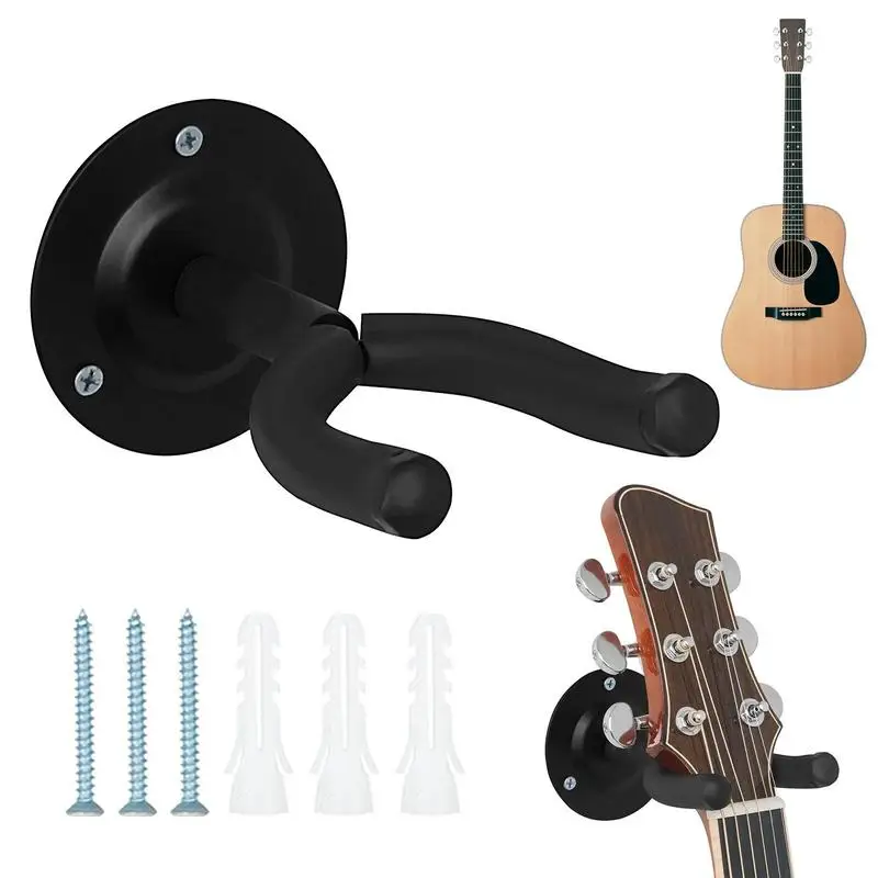 

Ukulele Wall Hanger Detachable Shock Absorbing Wall Mount Ukulele Holder Black Ukulele Hangers For Home Studio Apartment Guitar