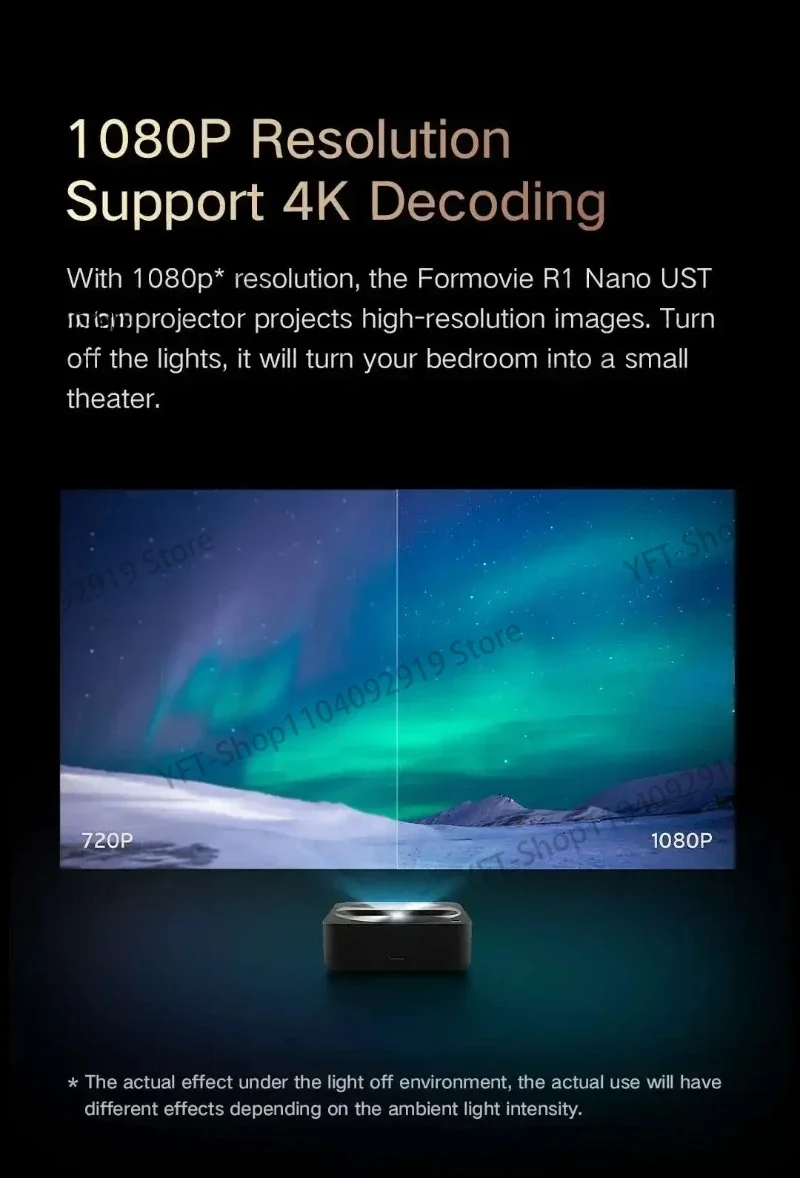 Proyector enfoque ultracorto para el hogar proy فا montada en la pared Ultra Jugend (nuevo y95 nuevo)