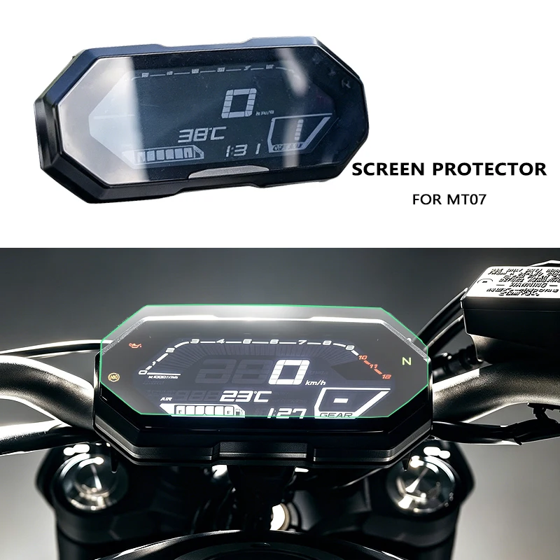 Фото Защитная пленка для приборной панели мотоцикла YAMAHA MT-07 MT07, защита от царапин, для MT07 FZ-07 FZ07 MT FZ 07 2021 2022 №1
