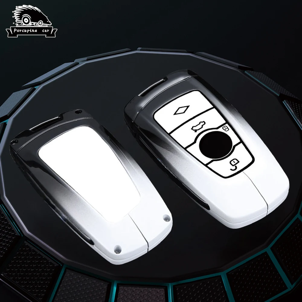 Черно-белый градиентный автомобильный брелок из сплава для BMW 1 3 5 X1 X3 X4 X5 X6 F36 F25 F26