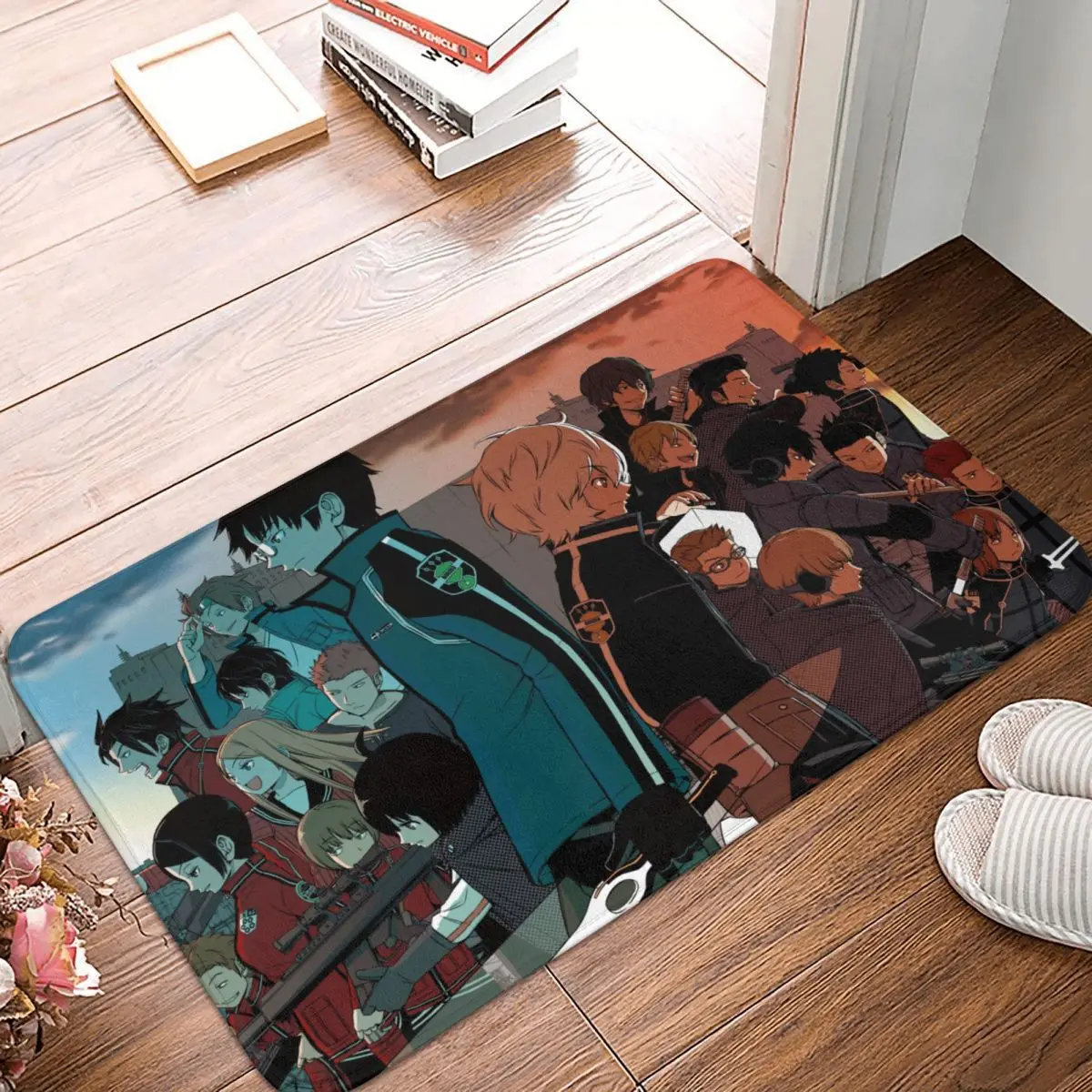 

Противоскользящий дверной коврик World Trigger, коврик для ванной, декоративный коврик для входной двери для друзей