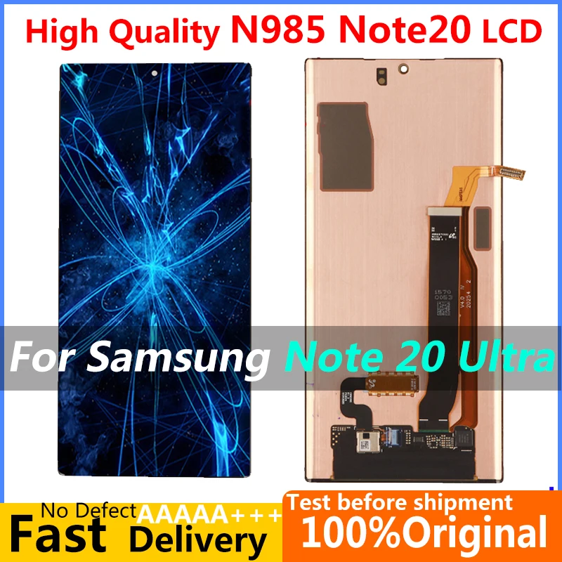 Super Amoled Dynamic LCD Note20 ultra Display Touch Screen Digitizer for Samsung Galaxy NOTE 20 Ultra N985 N985F N986B Repair