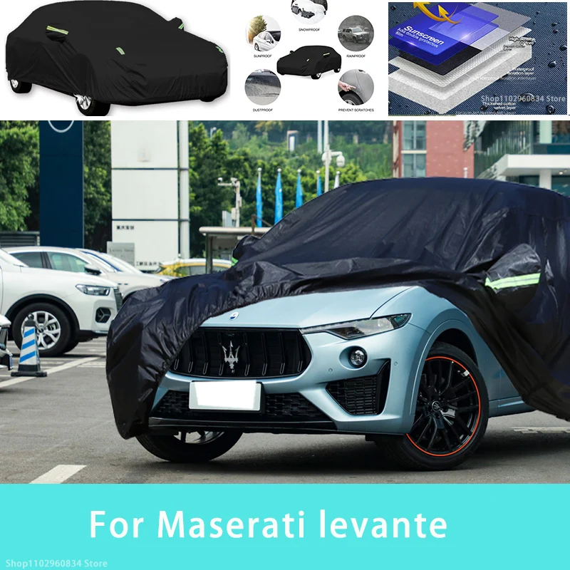 

For Maserati levante Outdoor Protection Full Car Covers Snow Cover Sunshade Waterproof Dustproof Exterior Car accessories