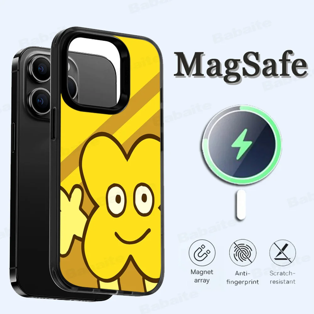 Bfdi Battle For Dream Island Phone Case Magesafe Magnetic Wireless Charge iPhone 16 11 12 13 14 15 Pro Max Plus Mini