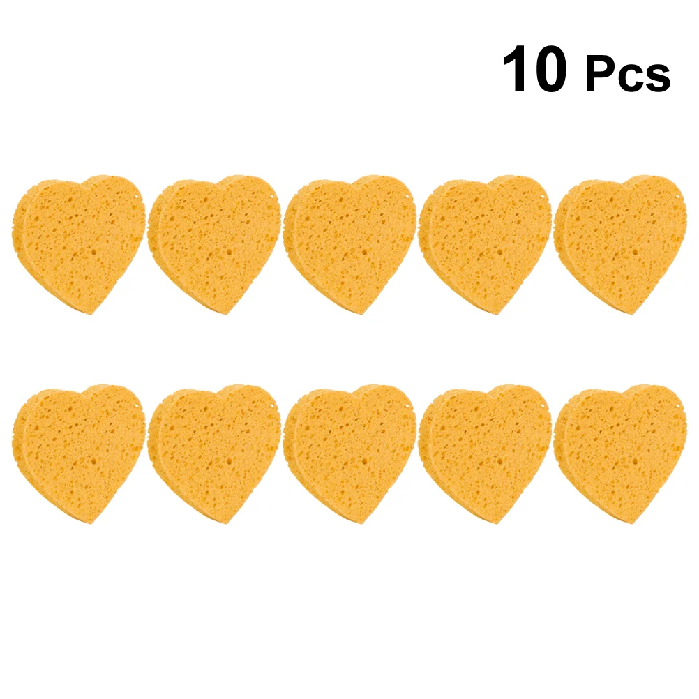 

Sponge Face Facial Sponges Cleansing Makeup Heart Cleaning Exfoliating Compressed Shaped Skin Washing Wash Soft Shape Care