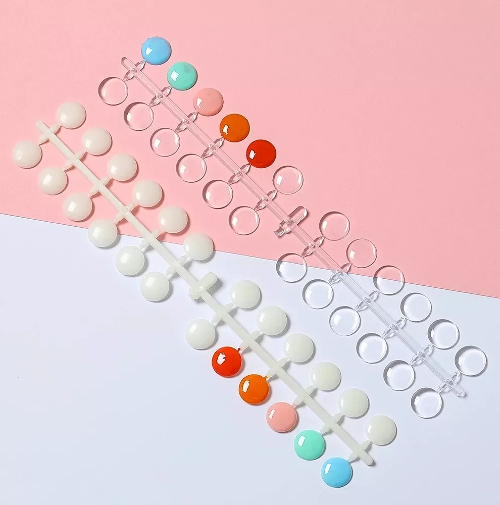 

Nail Polish Nail Color Table Showing Shelf Fake Nails Color Card Round False Nail Display Tips Tool Nail Swatch