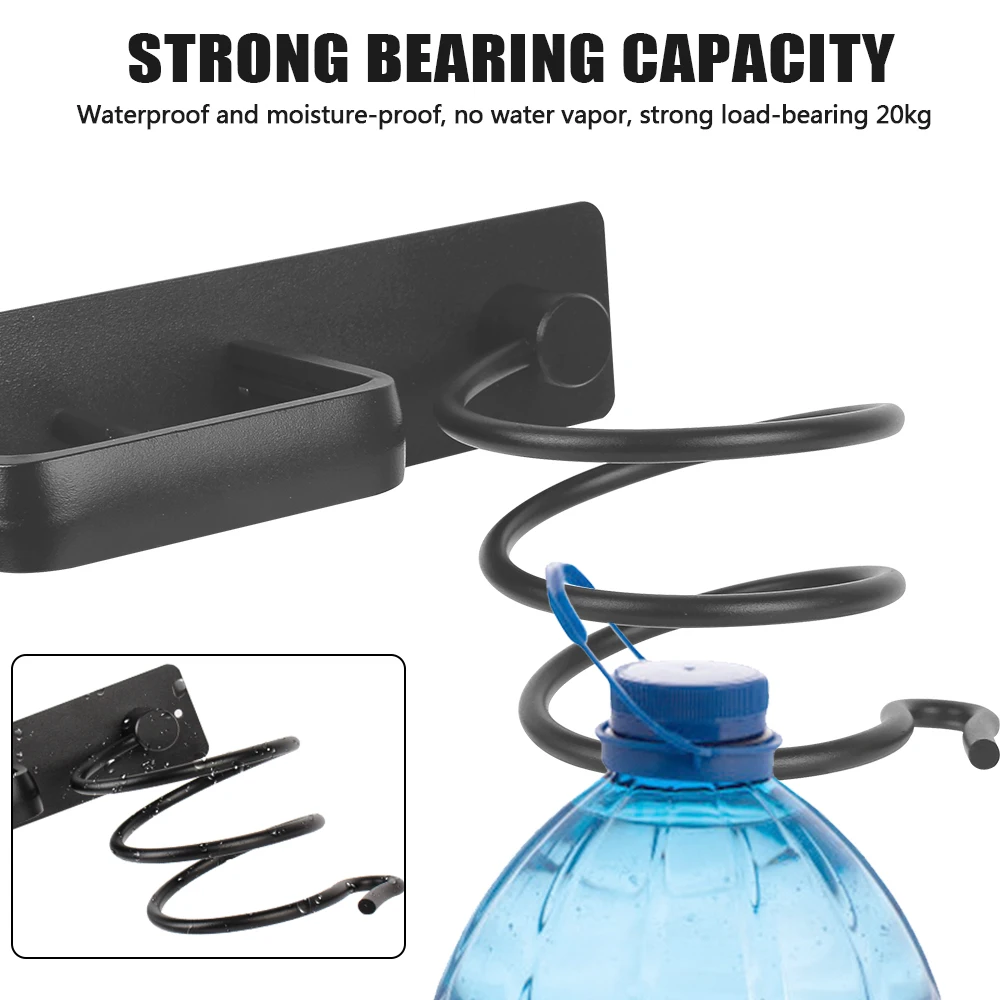 wall mounted hair dryer holder rack organizer bathroom shelf storage accessories hair straightener holder free global shipping