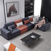 nordic light luxury cloth sofa combination simple modern size house type ins wind technology cloth color latex sofa