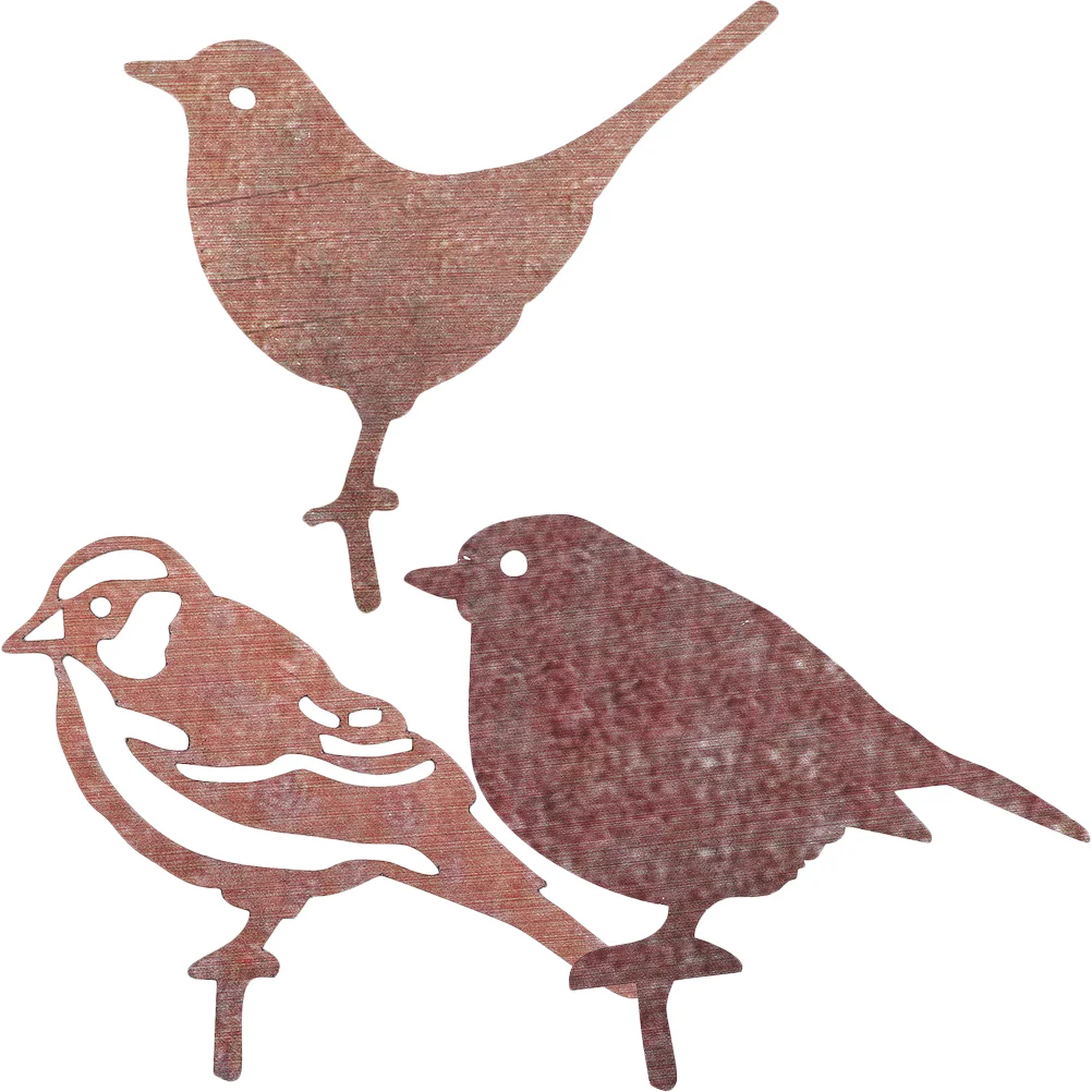 Birds Party Ornament Iron Statue Decoration Decor Garden Supplies Figurine Animal