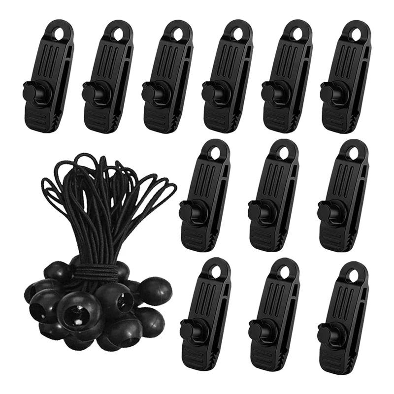 

12 шт., пластиковые зажимы для тента