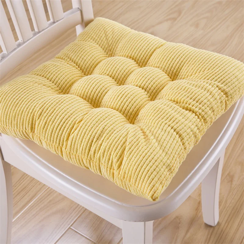 Вельветовые подушки для стула легкие однотонные мягкие сидений декоративная