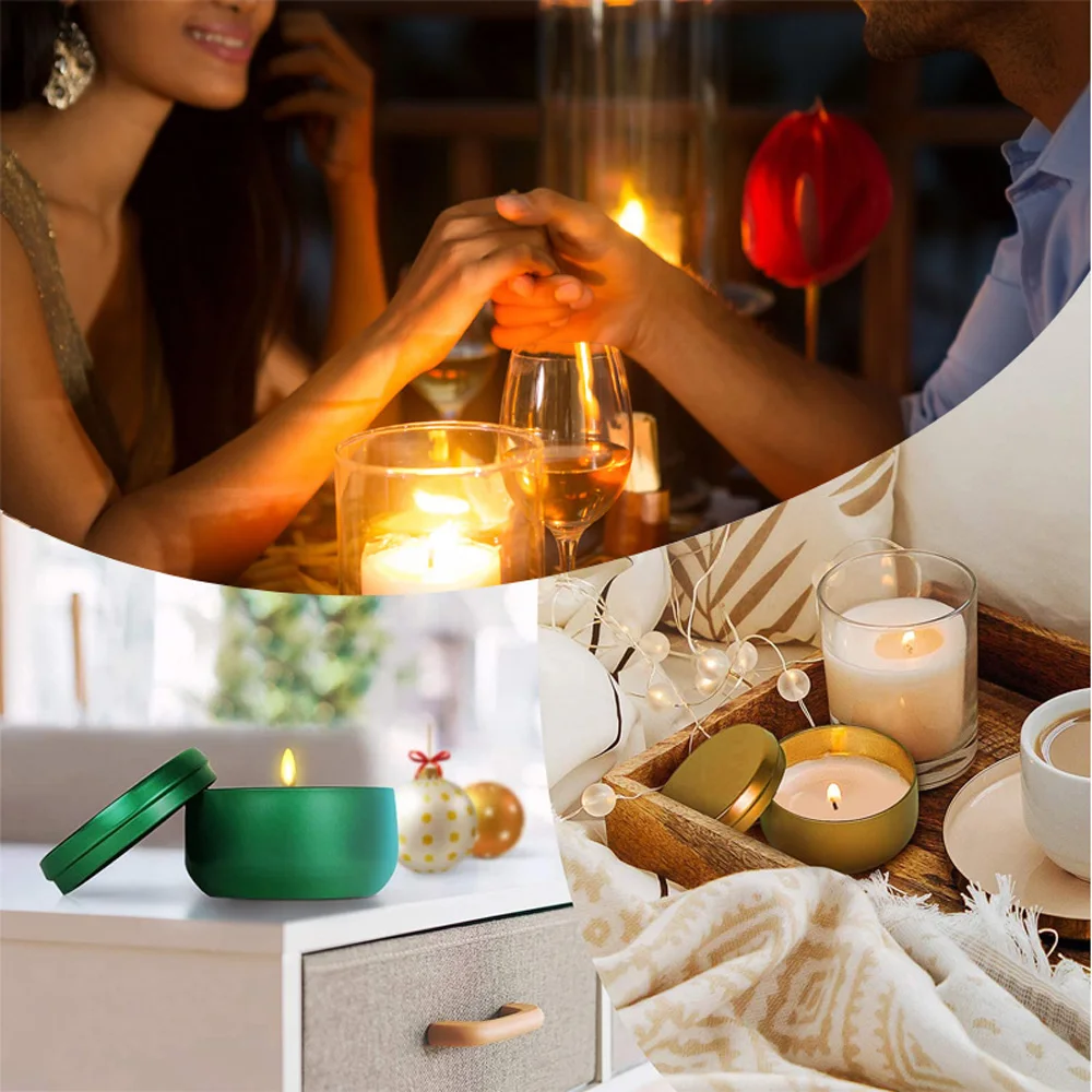 Круглые контейнеры для свечей 50 мл 30 шт