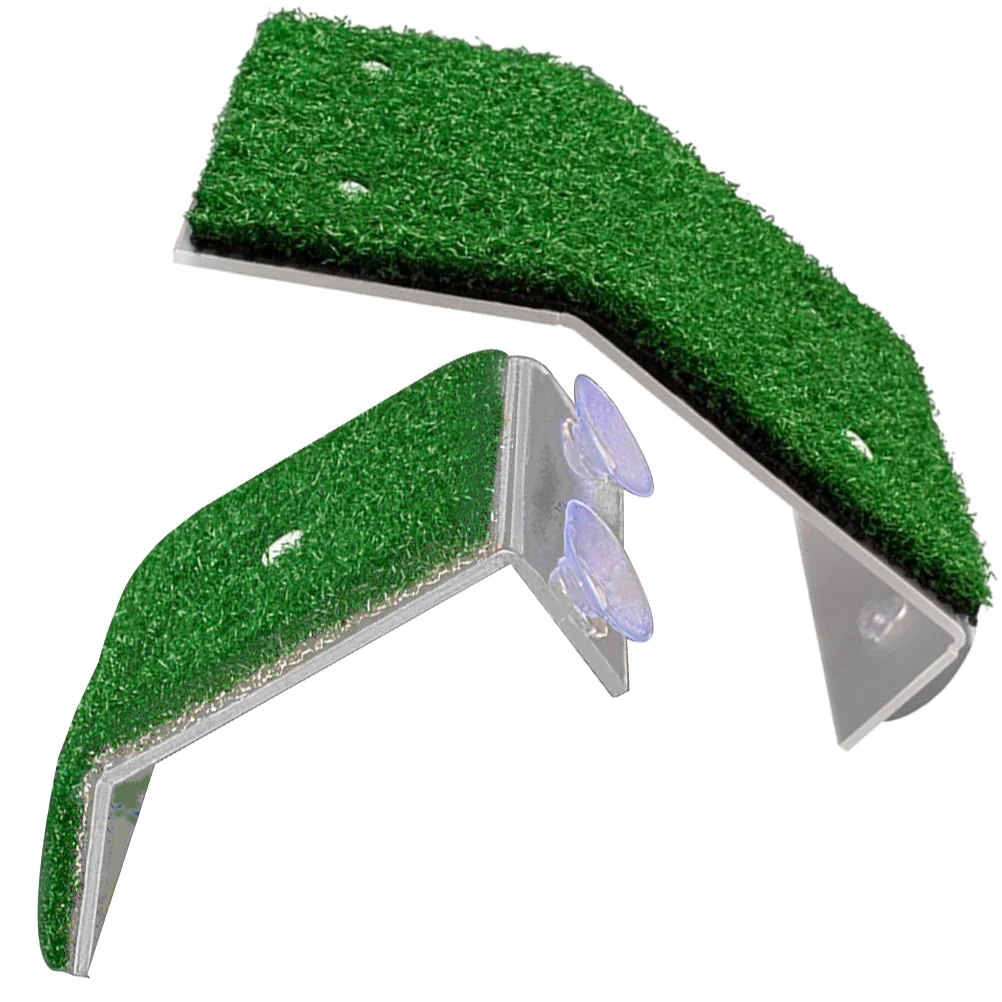 

2 Pcs Turtle Terrace Reptiles Fish Tank Decor Turtle Basking Ladder Platform Climbing Terrace Tank Bridge Pp Turtle Platform